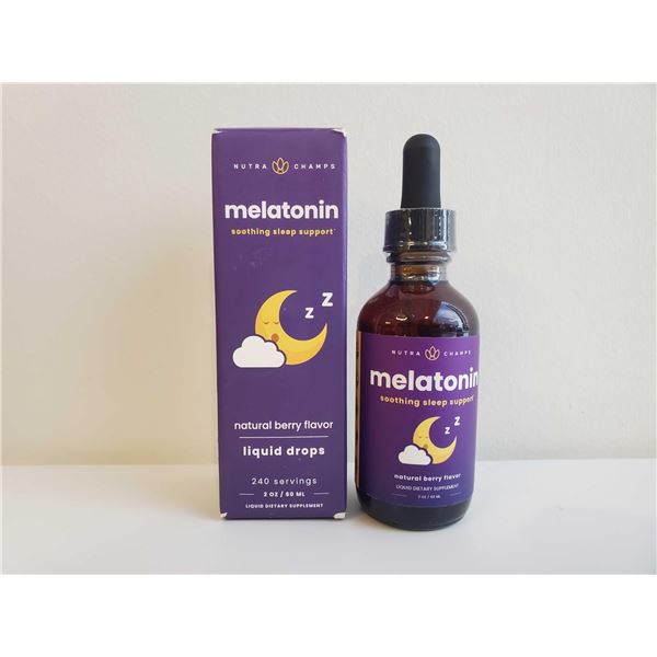 NEW 60ML NUTRA CHAMPS MELATONIN BERRY FLAVOUR