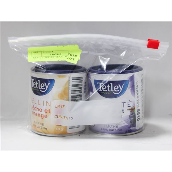 NEW 2 X TETLEY TEA MIXED TINS