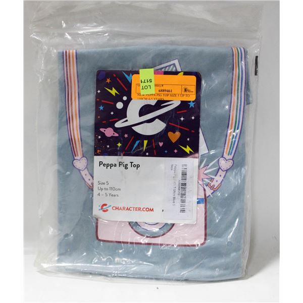 NEW PEPPA PIG TOP SIZE 5 UP TO 110CM 4-5 YEARS
