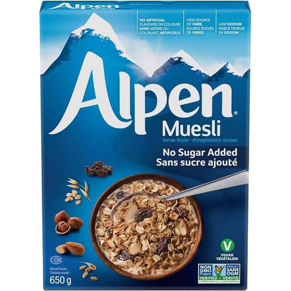 NEW 650G ALPEN MUESLI SWISS STYLE