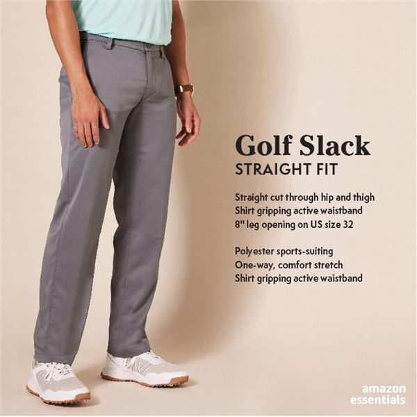 NEW AMAZON ESSENTIALS STRAIGHT FIT STRETCH