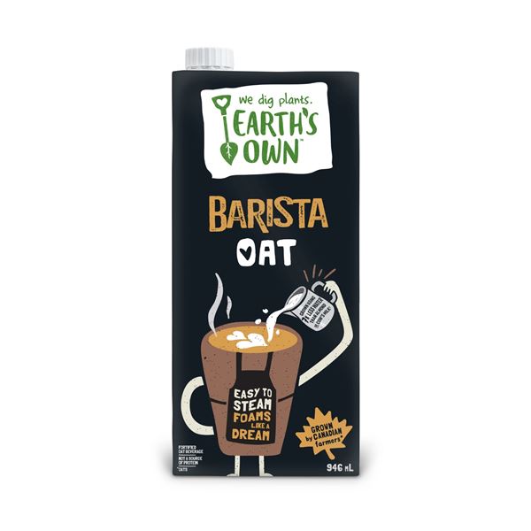 NEW 2 X 946ML EARTHS OWN BARISTA OAT