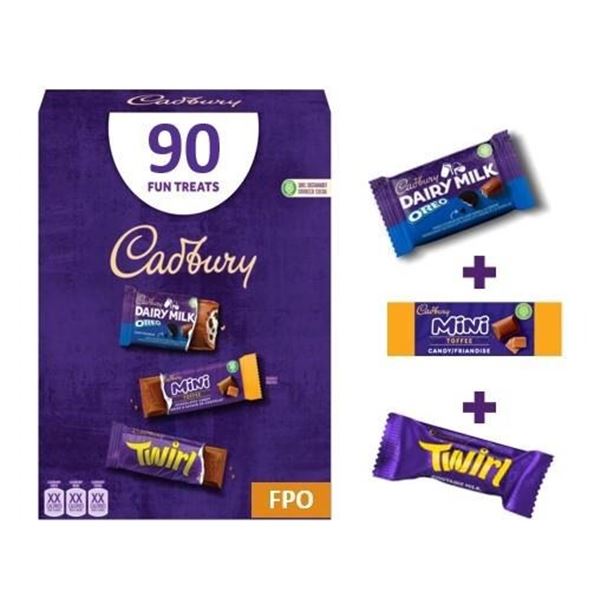 NEW 1KG 90 FUN TREATS CADBURY