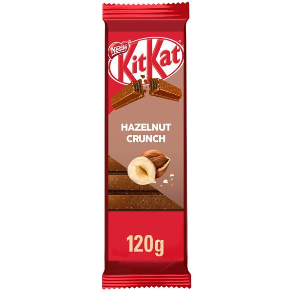 NEW 6 X 120G KITKAT HAZELNUT CRUNCH