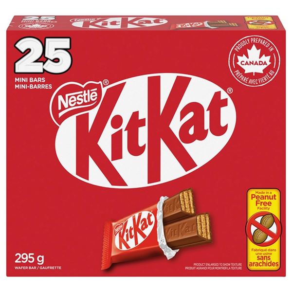 NEW 295G KITKAT 25 MINI BARS