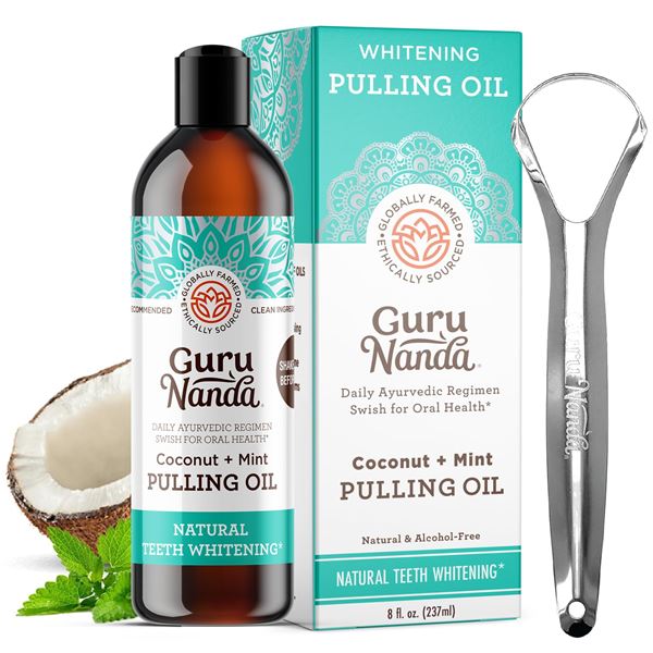 NEW 237ML GURU NANDA COCONUT + MINT PULLING OIL