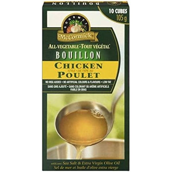 NEW 6 X 105G MCCORMICK VEGTABLE BOUILLON CHICKEN