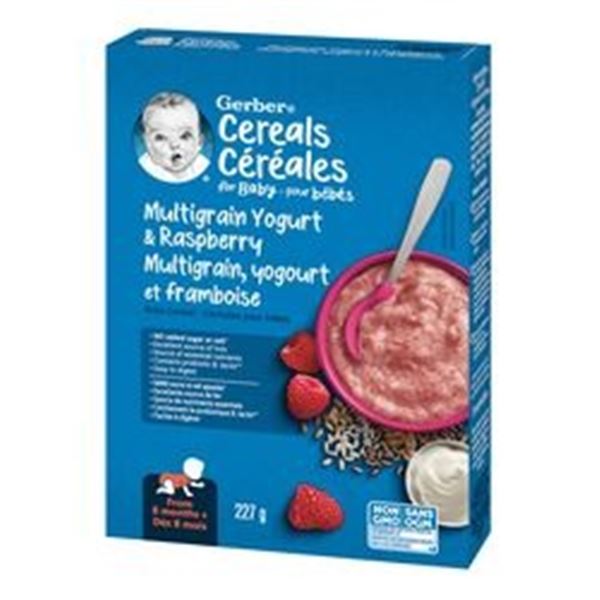 NEW 227G GERBER CEREAL MULTIGRAIN YOGURT
