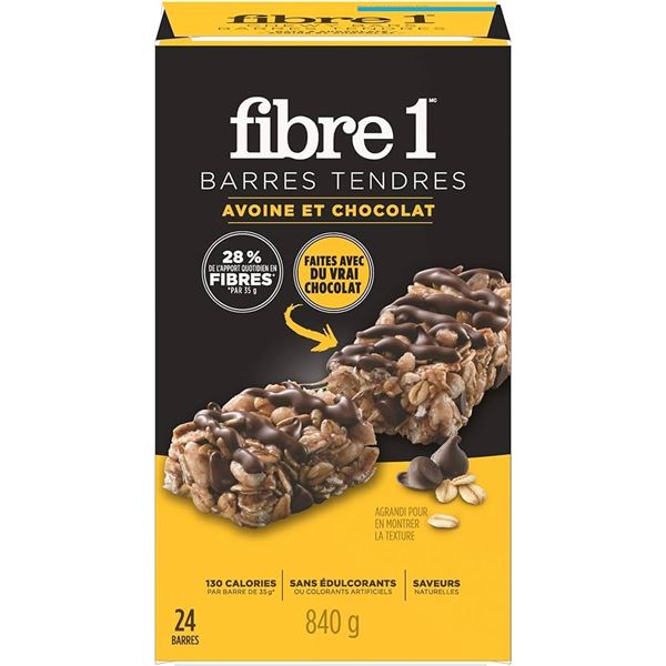 NEW 840G FIBRE 1 OATS & CHOCOLATE BARS