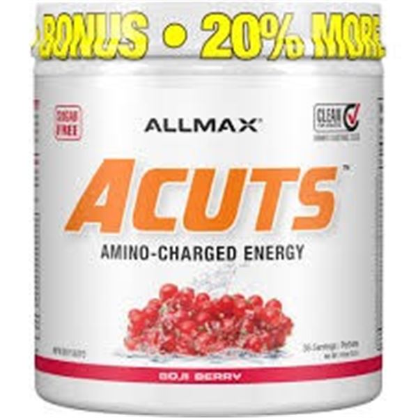 NEW 252 G ALLMAX ACUTS AMINO-CHARGED ENERGY BERRY
