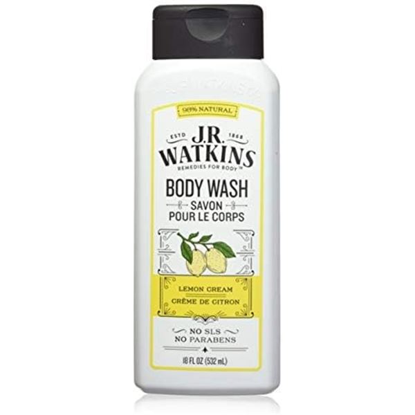 NEW 532ML JR WATKINS BODY WASH LEMON CREAM