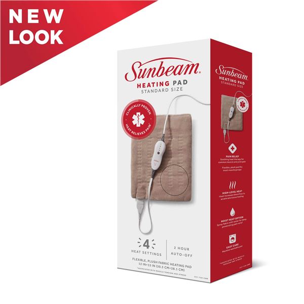 NEW SUNBEAM HEATING PAD STANDARD SIZE