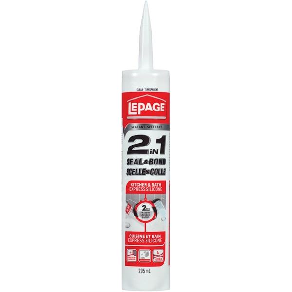 NEW 295ML LEPAGE 2 IN 1 SEAL & BOND