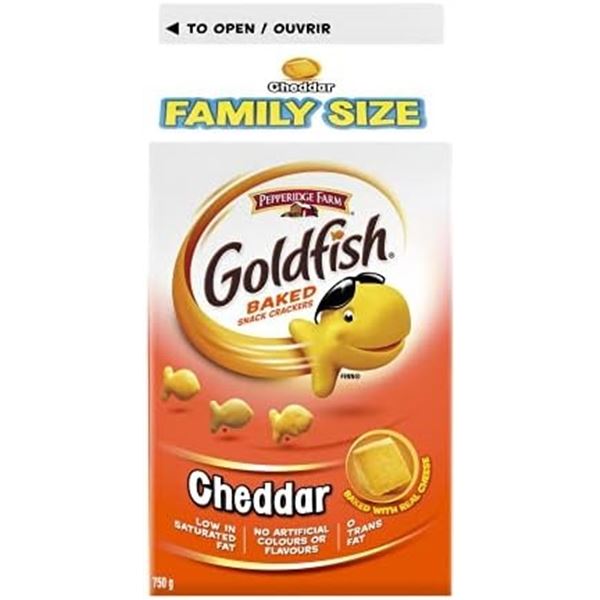 NEW 750G GOLDFISH CHEDDAR