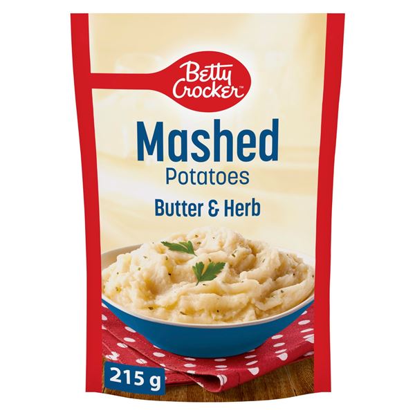 NEW 2 X 215G BETTY CROCKER MASHED POTATOES HERB