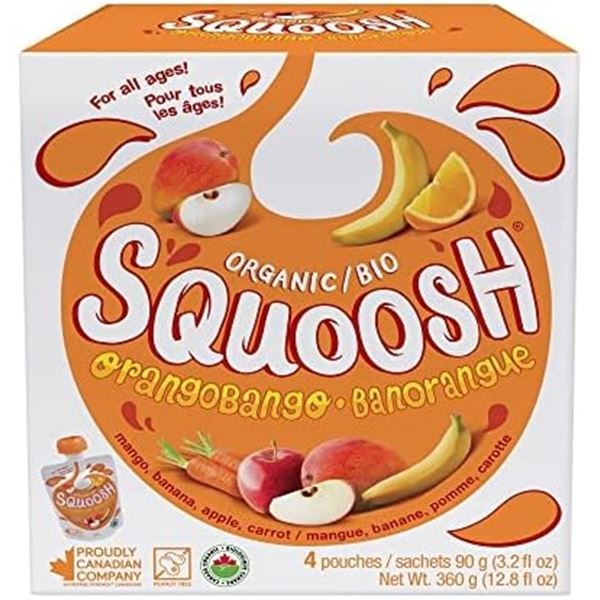 NEW 4 X 6 X 90G BABY GOURMET ORANGOBANGO