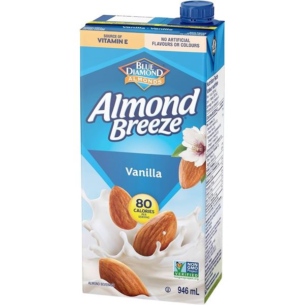 NEW 946ML ALMOND BREEZE VANILLA