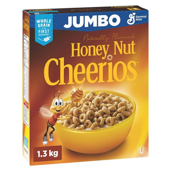 NEW 1.3KG JUMBO HONEY NUT CHEERIOS