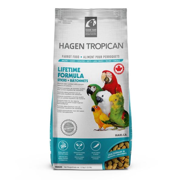 NEW 1.5KG HAGEN TROPICAN PARROT FOOD