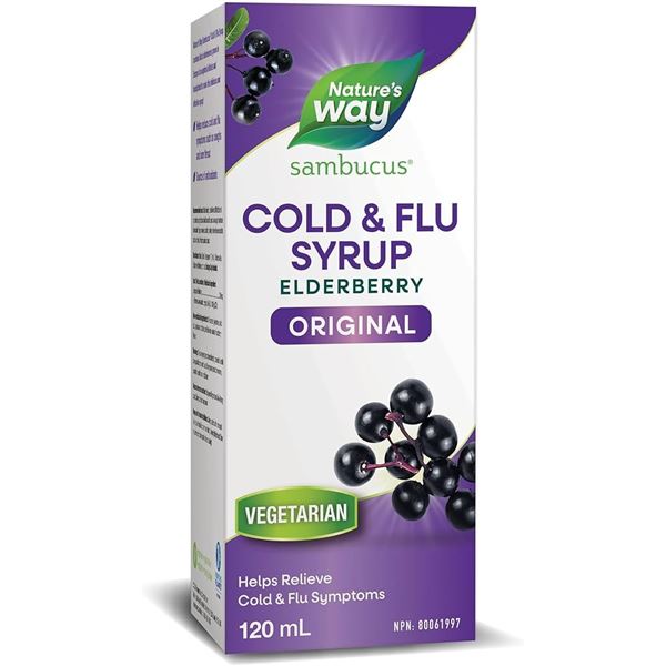 NEW 120ML SAMBUCUS COLD & FLU ELDERBERRY
