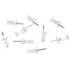 Image 1 : NEW 100 AMAZON BASICS PUSH PINS CLEAR PLASTIC HEAD