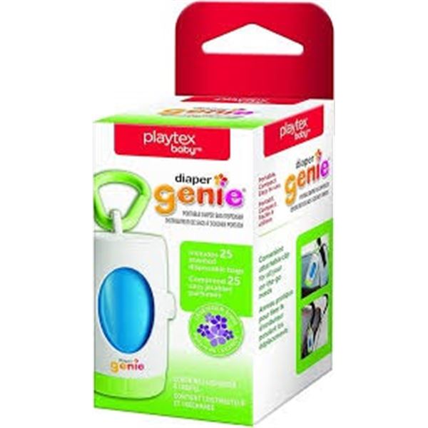 NEW 25 PLAYTEX BABY DIAPER GENLTE BAG DISPENSER
