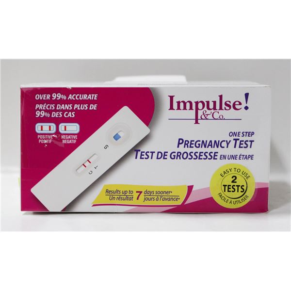 5 BOXES OF IMPULSE & CO ONE STEP PREGNANCY TEST
