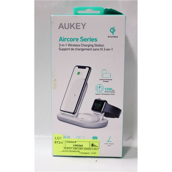 NEW AUKEY AIRCORE SERIES 3-IN-1 WIRELSS CHARGER