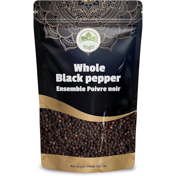 NEW 1LB YOGTI GROUND BLACK PEPPER