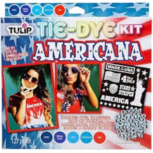 NEW 127 PC KIT TULIP TIE-DYE KIT AMERICANA