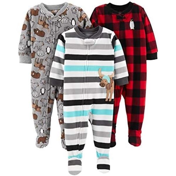 NEW 3 PACK FLEECE PAJAMAS OEKO TEX