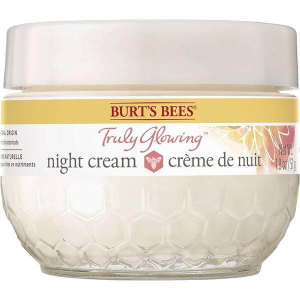 NEW 4 X 51G BURTS BEES HYDRATING NIGHT CREAM