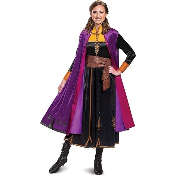 NEW DISNEY FROZEN ANNA DELUXE ADULT COSTUME XL