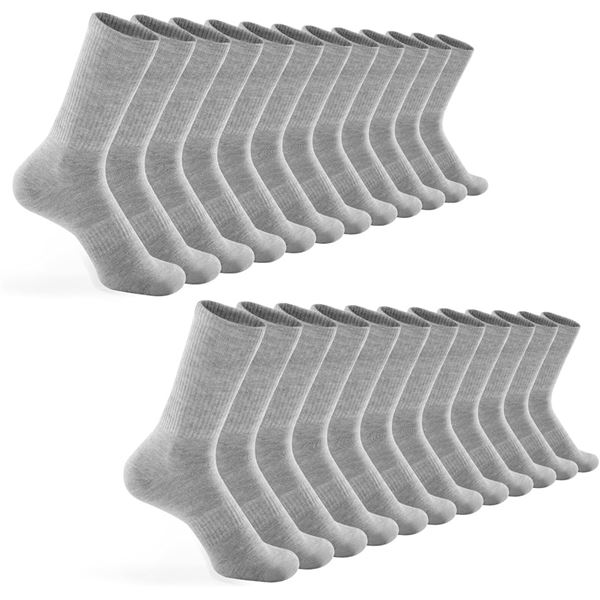 NEW 12 PAIRS MENS SOCKS MID CUT