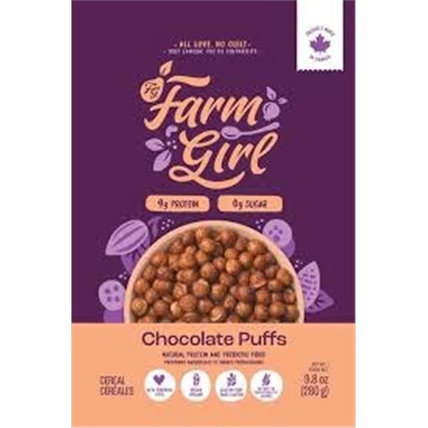 NEW 280G FARM GIRL CHOCOLATE PUFFS