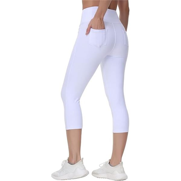 NEW DRAGON FIT WOMENS CAPRIS PANTS WHITE