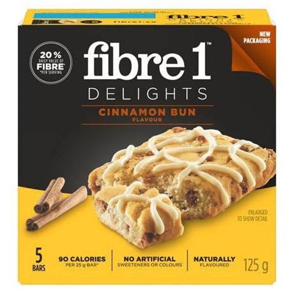 NEW 125G FIBRE 1 CINNAMON BUN FLAVOUR