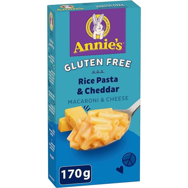 NEW 2 X 170G ANNIES RICE PASTA & CHEDDAR