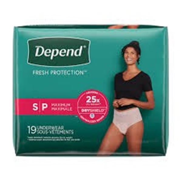 NEW 19 UNDERWEAR DEPEND SMALL FRESH PROTECTION