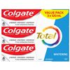 Image 1 : NEW 3 X 120ML COLGATE TOTAL TOOTHPASTE WHITENING