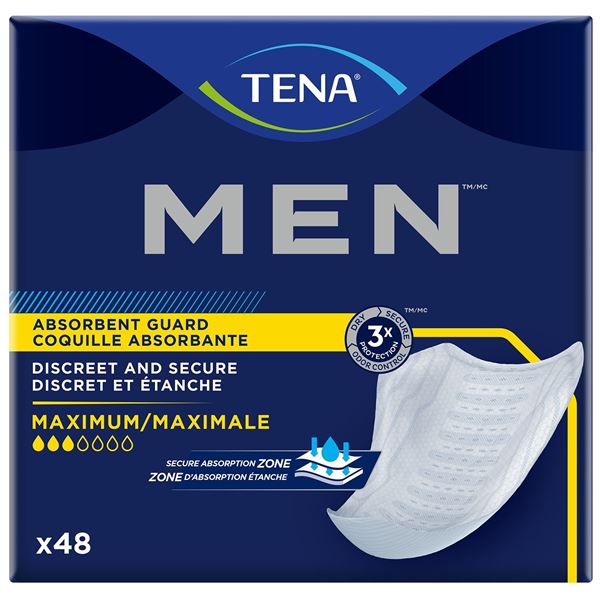 NEW 48 GUARDS TENA MEN ABSORBENT GUARD