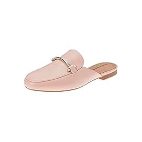NEW AMAZON ESSENTIALS WOMENS BUCKLE MULE 8.5W ROSE