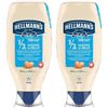 Image 1 : NEW 2 X 750ML HELLMANNS HALF FAT MAYO DRESSING