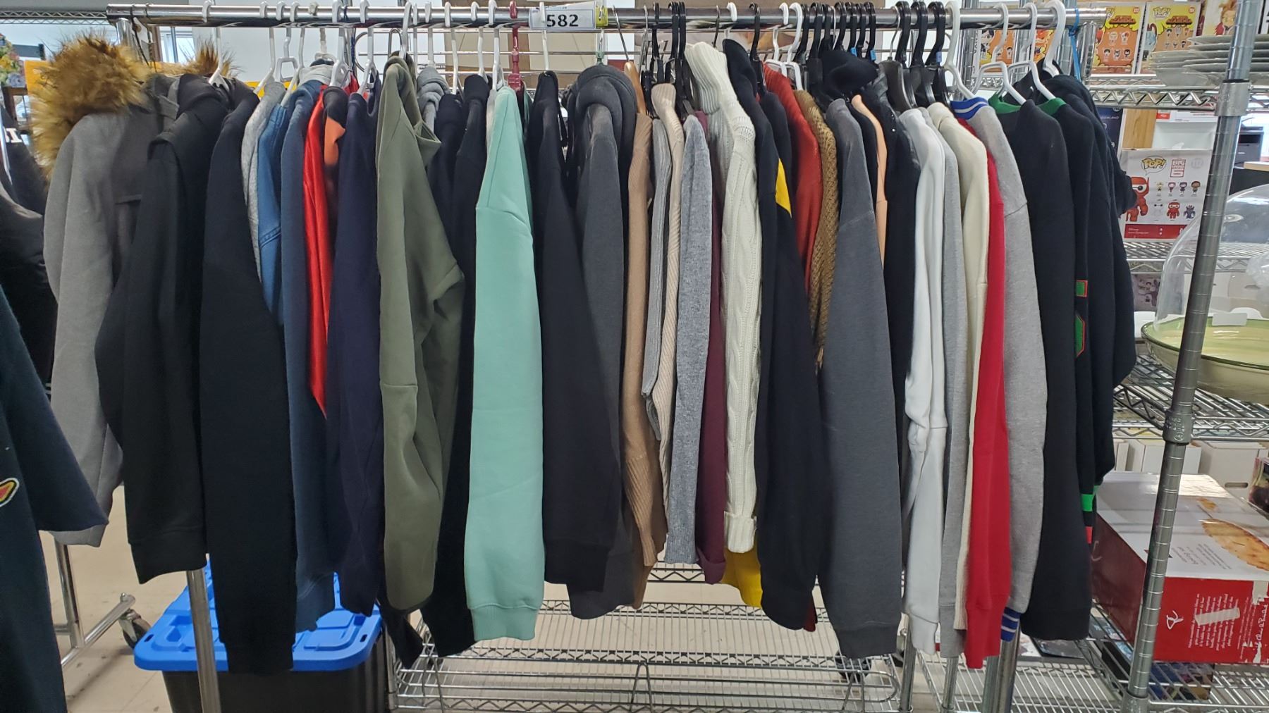 RACK OF ASSORTED CLOTHING (RACK NOT INCLUDED) - Able Auctions