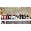 Image 1 : SHELF OF ASSORTED BOTTLES OF WINE