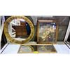 Image 1 : 2 GILD FRAMED MIRRORS & GILD FRAMED ARTWORK
