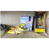 Image 2 : SHELF OF ASSORTED ITEMS INCLUDING; RV AWNING SHADE KIT, BIKE FENDER SETS, REFLECTIVE VEST & MORE