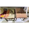 Image 2 : SHELF OF ASSORTED NEEDLEPOINT CHAIRS & FOOT STOOL