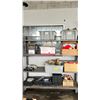 Image 1 : FULL RACK OF ASSORTED ITEMS INCLUDING AUTO PARTS, DYI ENCYCLOPEDIAS, CHRISTMAS DECORATIONS & MORE