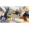 Image 2 : SHELF OF MUGS, JEWELRY BOX WITH CONTENTS, VCR, HAND VACUUM, WIRED ALARM SYSTEM AND MORE